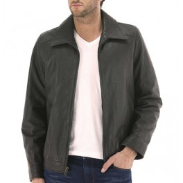 Veste cuir homme Tommy Hilfiger marron EM87573 Veste cuir homme Tommy Hilfiger marron EM87573