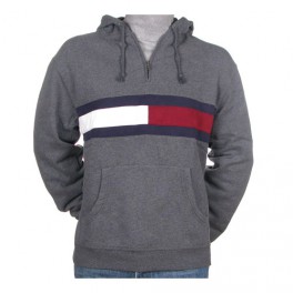 Pull homme Tommy Hilfiger Gris capuche ref298020