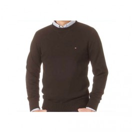 Pull Tommy Hilfiger Classique Marron homme 333212 Pull Tommy Hilfiger Classique Marron homme 333212