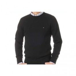 Pull Tommy Hilfiger Classique Noir homme 069083 Pull Tommy Hilfiger Classique Noir homme 069083