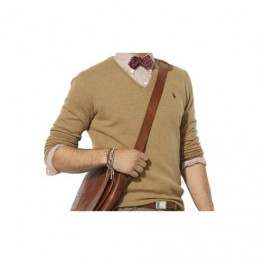 Pull Ralph Lauren Laine Col V Beige homme Pull Ralph Lauren Laine Col V Beige homme