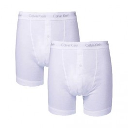 Lot 2 caleçons Calvin Klein Homme U3009 blanc Lot 2 caleçons Calvin Klein Homme U3009 blanc