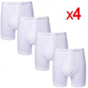 Lot 4 caleçons Calvin Klein Homme U3009 blanc