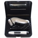 Coffret rasoir électrique + rasoir nez homme 3 têtes rotatives