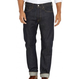 Jeans Levis 501 coupe droite bleu rigide