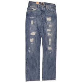 Jeans LEVIS 501 homme bleu 0554 usé artificiellement