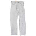 Jeans LEVIS 501 homme blanc 0543 délavé bleu