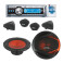 Pack kit haut-parleurs 13cm 550w + autoradio CD/USB 4x70w
