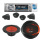 Pack kit haut-parleurs 16cm 600w + autoradio CD/MP3 4x80w