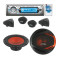 Pack kit haut-parleurs 16cm 600w + autoradio CD/MP3 4x70w